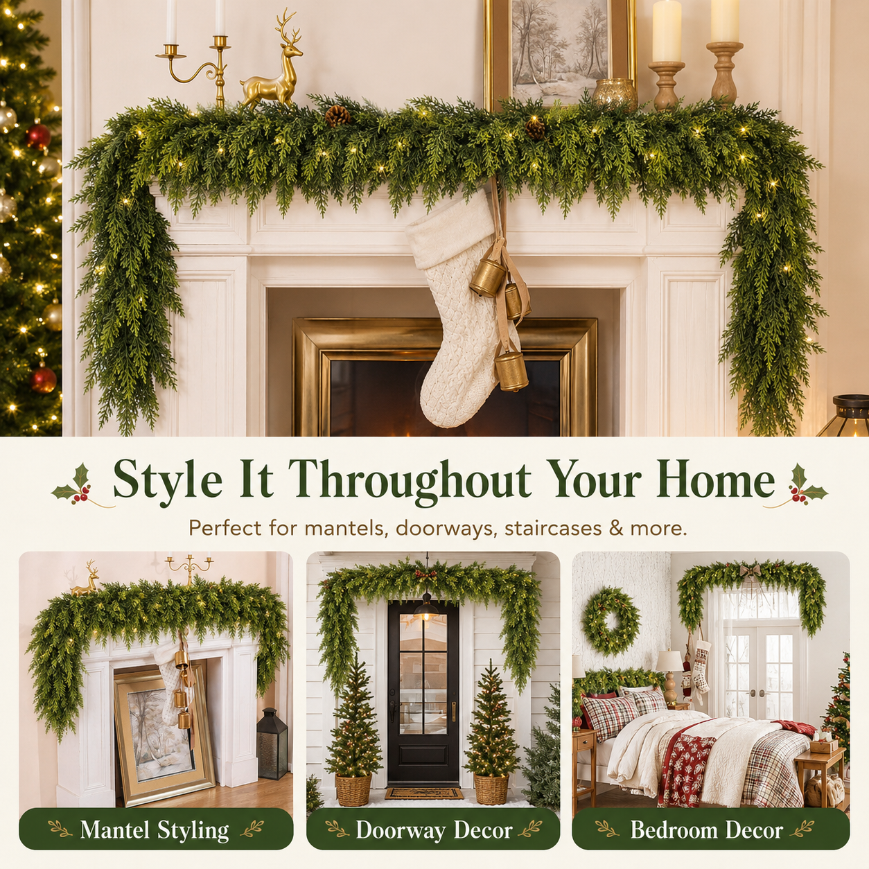 Northline™ 2-Pack Real Touch Cedar Garlands