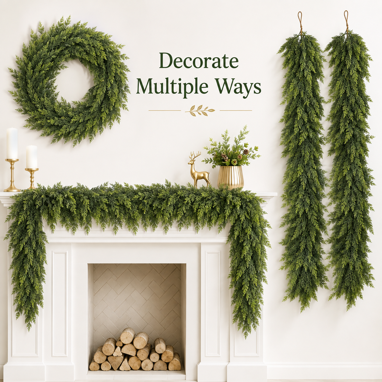 Northline™ 2-Pack Real Touch Cedar Garlands